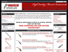 Tablet Screenshot of musicalwholesale.com